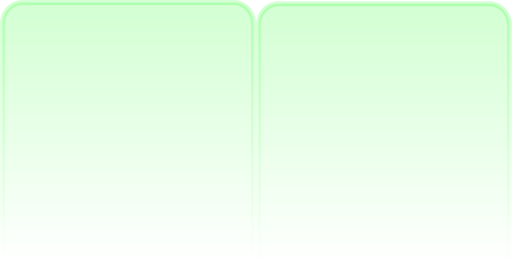 Bottom green ui layout